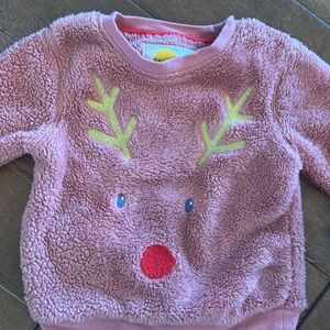 Mini Boden reindeer shirt